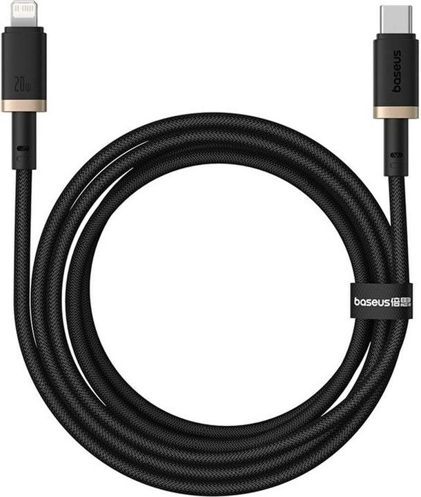 Produktbild Baseus Dura Typ-C-Schnellladekabel für iP 20 W 2 m Schwarz Gold (2 m, 20 W)