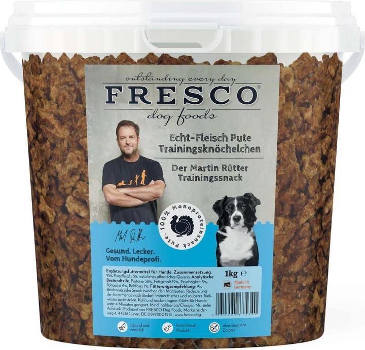 Produktbild Fresco Martin Rütter Trainingsknöchelchen Truthahn, 1 kg Eimer (Adult, 1 Stk., 1000 g)