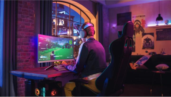 Actual product image Philips Evnia 27M2C5501 - 27 inch QHD Curved Gaming Monitor, white (2560 x 1440 pixels, 27")