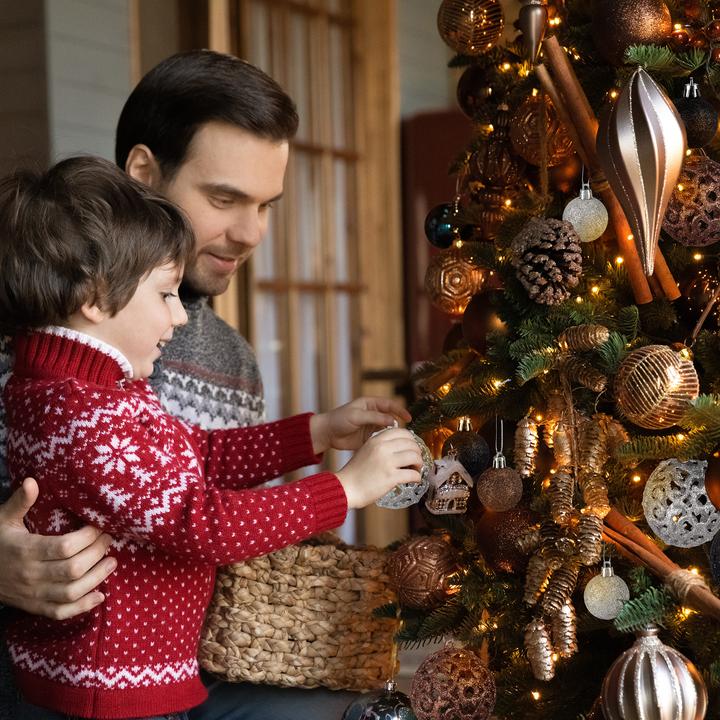 Actual product image Relaxdays Christmas Ornament Set (100 -part)