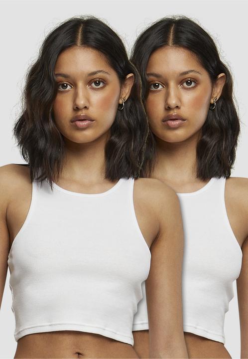 Immagine prodotto Urban Classics Top da donna a costine arricciate 2 pezzi - 19707 (M, L)