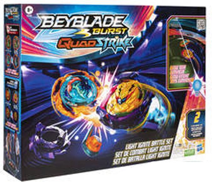 Image du produit Hasbro Beyblade Burst QuadStrike Light Ignite Beyblade Stadium Battle Set (Français, Norvégien, Danois, Suédois, Portugais)