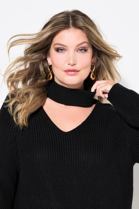 Immagine prodotto Miamoda Pullover, Regular Fit, V-Ausschnitt mit Choker (58)