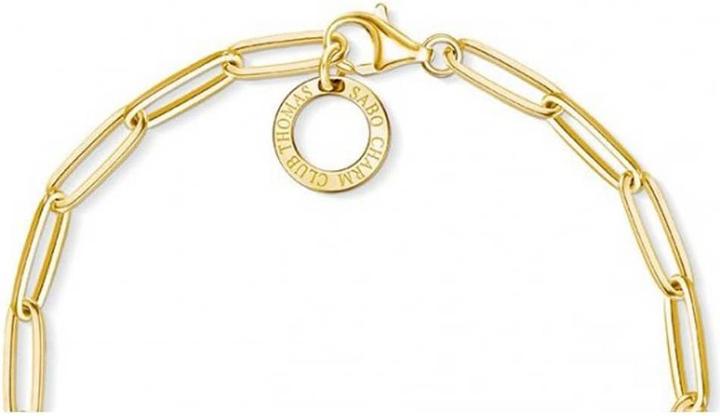 Produktbild Thomas Sabo Charm-Kette 925er (925er Sterlingsilber; 750er Gelbgold Vergoldung)