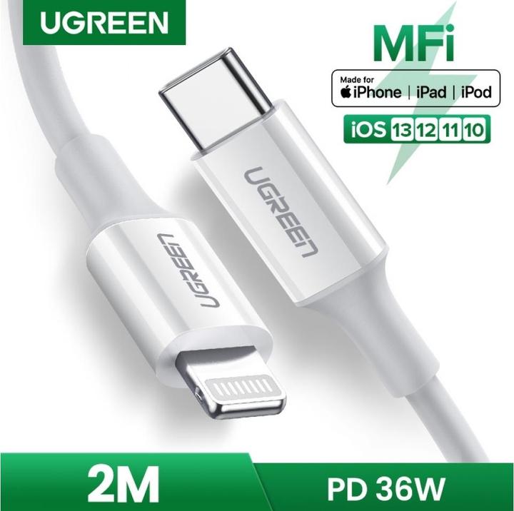Produktbild Ugreen Lightning — USB C (2 m, USB 2.0, 20 W)