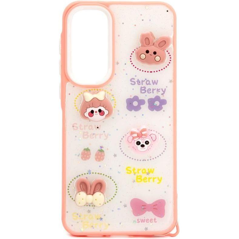 iLike Galaxy A55 COPERTURA CARTOON EPOXY (Samsung Galaxy A55), Cover smartphone, Bianco