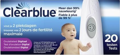 Actual product image Clearblue Digital Ovulation Test With 20 Sticks