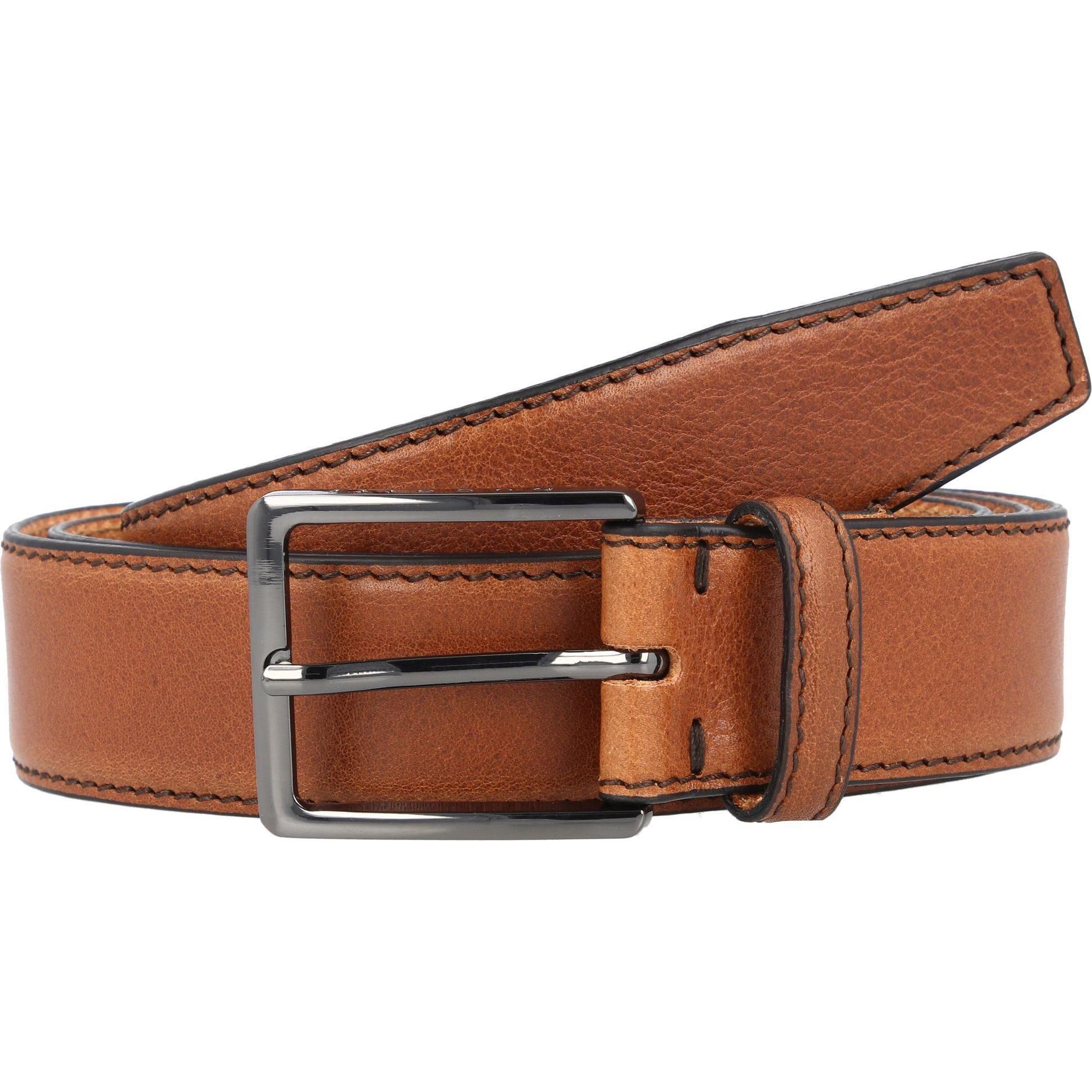 Bugatti, Herren, Gürtel, Gürtel Leder, Braun, (90)