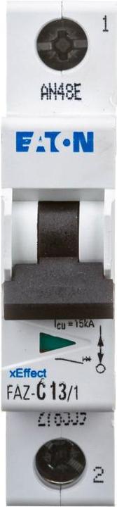 Produktbild Eaton MCB, 13A, C-type, 1Pole, 15kA