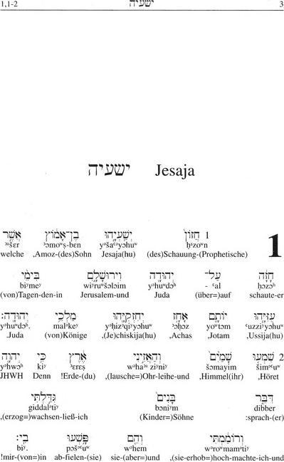 Produktbild Interlinearübersetzung Altes Testament, hebr.-dt., Band 3 (Deutsch, Rita M. Steurer, 2022)