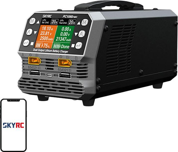 SkyRC PC1080neo dual-channel lithium battery charger