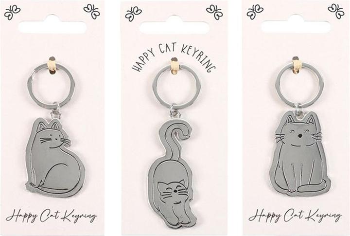 Image du produit Something Different - Porte-clés motif/style Chat HAPPY