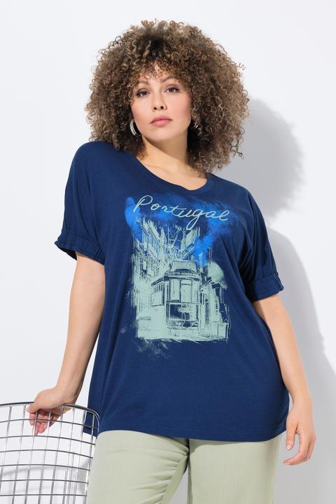 Produktbild Ulla Popken T-Shirt, Portugal, Oversized, Rundhals, Halbarm (62)
