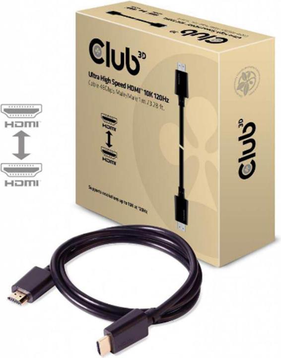 Image du produit Club 3D HDMI – HDMI (1 m, HDMI, 2.1)