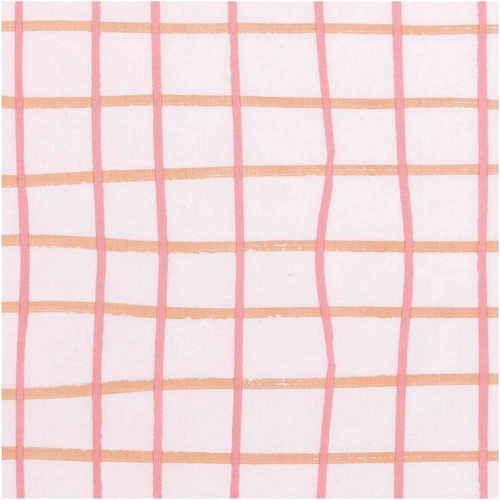 Rico Stoff Karo, rosa, 50 x 140 cm, 100 % CO (140 x 50 cm)