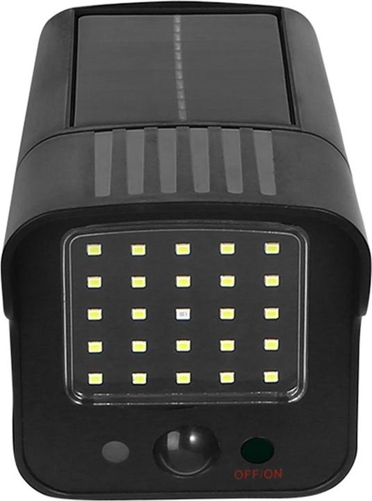 Actual product image Maclean SOL1803S Dummy Solar CCTV Camera - Flashing LED Motion Sensor LED Security Surveillance Professional