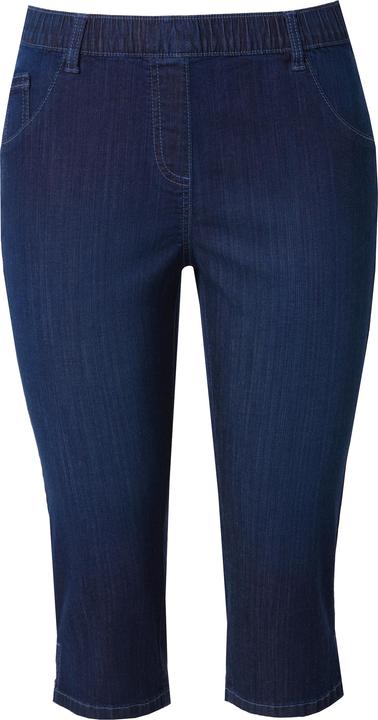Immagine prodotto Ulla Popken Jeans Capri modello Sienna con taglio della gamba aderente e cintura elastica (50)