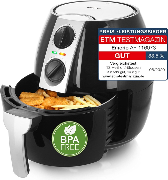 Produktbild Emerio Heissluftfritteuse, Smart Fryer, 4.5L, Cool Touch