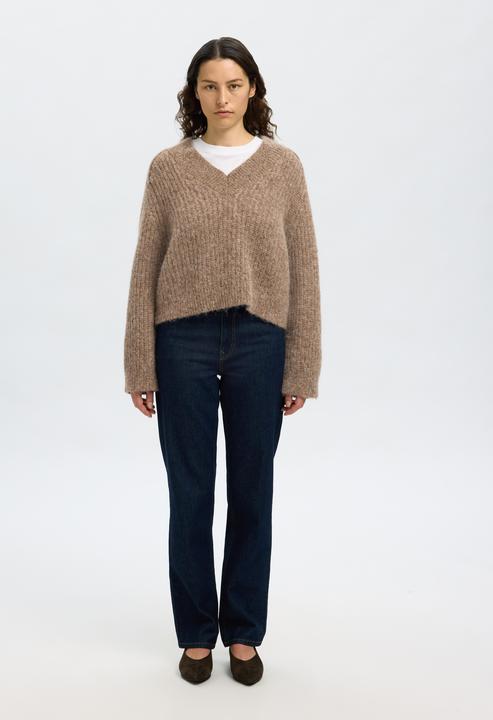 Produktbild Selected Wollmix Pullover mit V-Ausschnitt (XL)