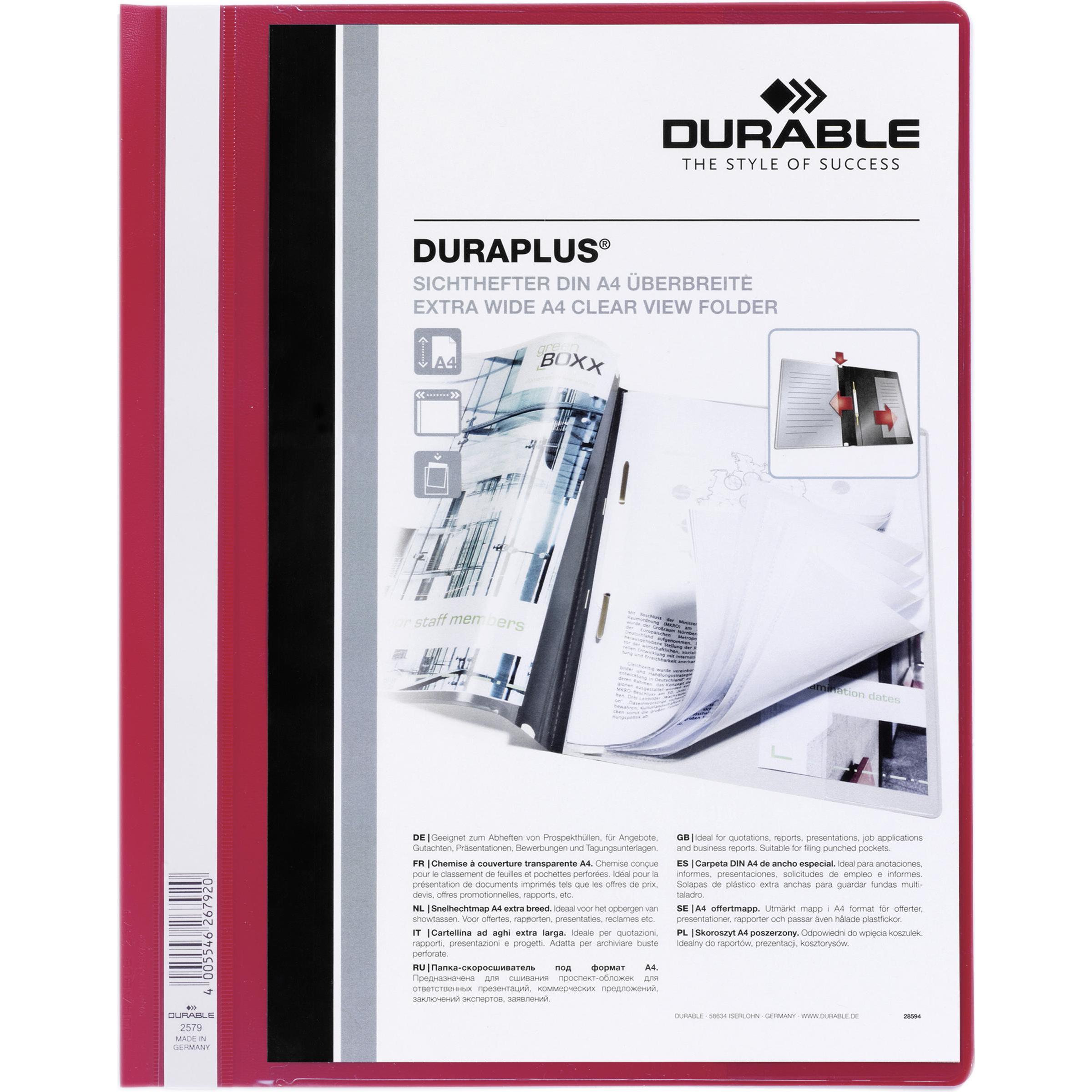 Durable, Mappe, Sichthefter DURAPLUS (A4, 1 x)