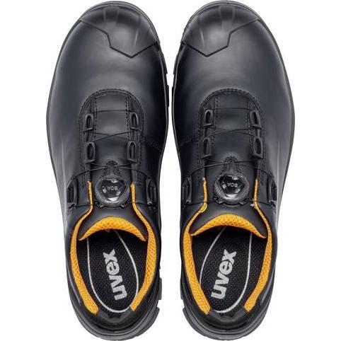 Thumbnail - Uvex Safety, Sicherheitsschuhe, 2 MACSOLE Halbschuhe S3 65313 schwarz, orange Weite 12 Größe 39 (S3, 39)