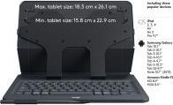 Image du produit Logitech Folio universel avec clavier (DE, 9 - 10" Tablets)