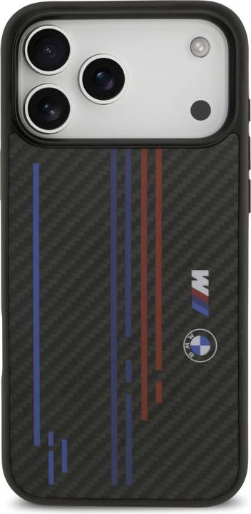 Actual product image BMW Case M Kevlar Lines & Logo MagSafe for iPhone 17 Pro Max black (Apple iPhone 17 Pro Max)