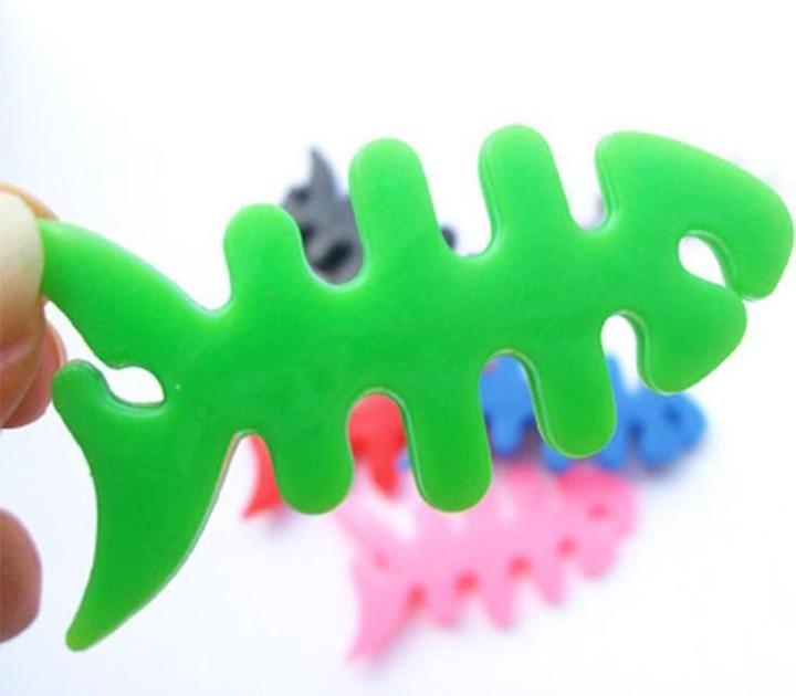 Produktbild Hurtel Fish-shaped headphone cable wrap - green