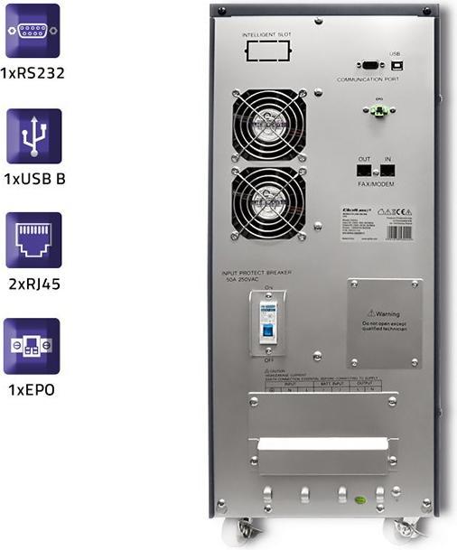 Actual product image Qoltec Pure Sine Wave 53044 (8000 W, Online double converter UPS)