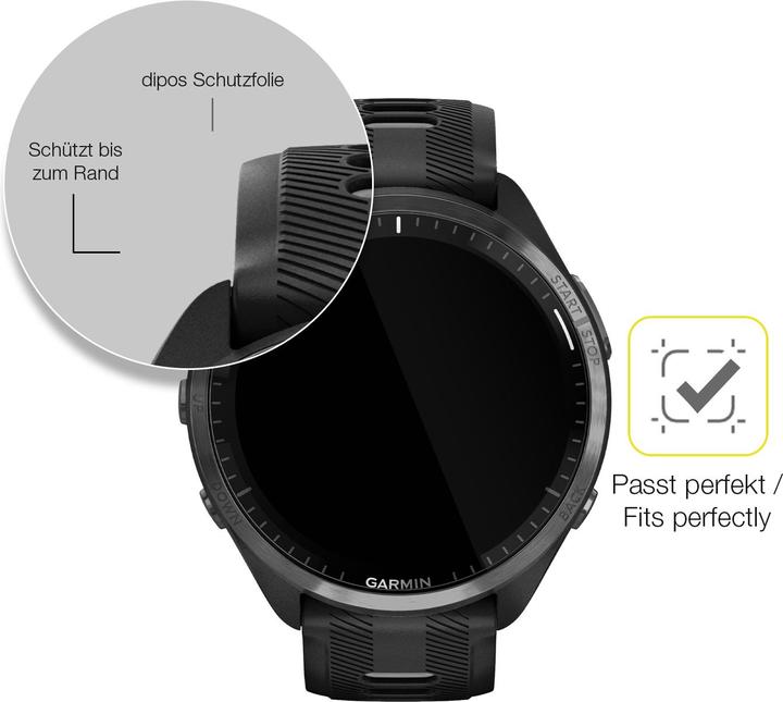 Immagine prodotto Dipos 3D Full-Cover Pellicola Protettiva (Garmin Forerunner 965)