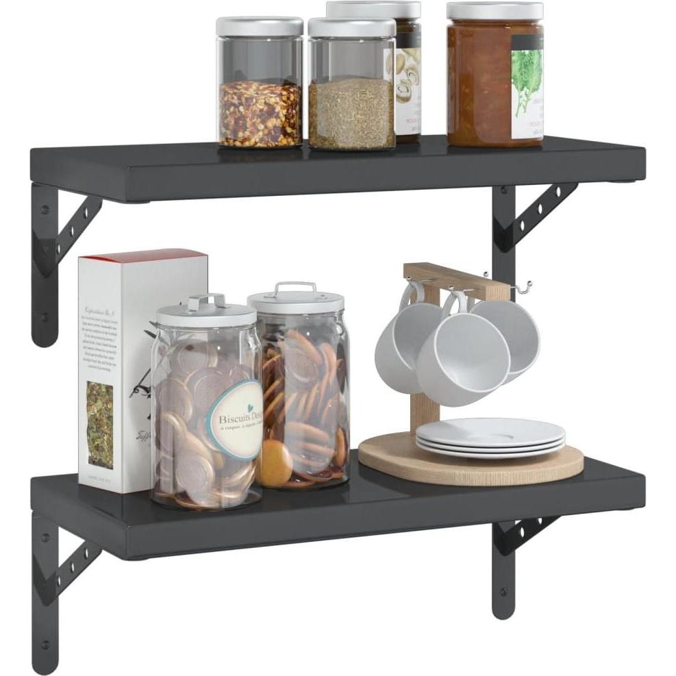 Thumbnail - VidaXL, Regal, Wandregale 2 Stk. Edel