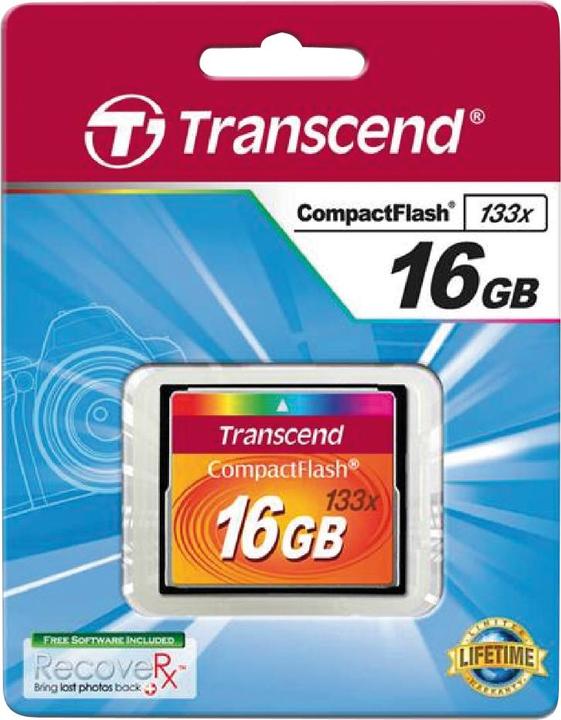 Image du produit Transcend Carte CompactFlash Ultra Speed (16 Go, CF)