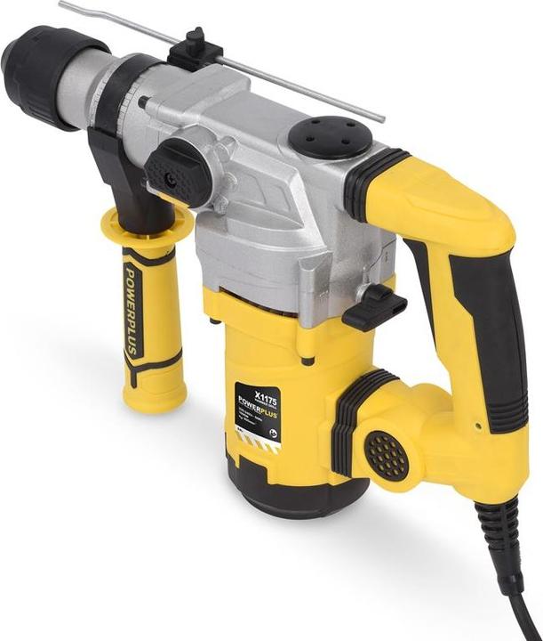 Produktbild Powerplus POWX1175 Boorhamer - 1600W - 5J - SDS-Plus - Trilling reductie - Incl. opbergkoffer en 7 accessoires