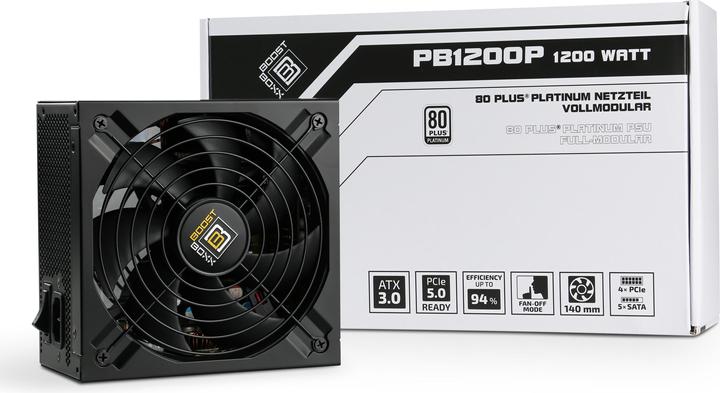 Actual product image CSL 1200 Watt BoostBoxx Power Boost, Full-Modular, 92% Effizienz, 80 Plus Platinum zertifiziert (1200 W)
