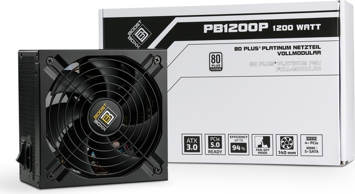 Actual product image CSL 1200 Watt BoostBoxx Power Boost, Full-Modular, 92% Effizienz, 80 Plus Platinum zertifiziert (1200 W)