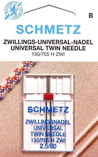Actual product image Schmetz Double sewing machine needles size 80/2.5 silver-coloured