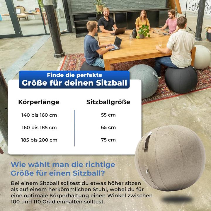 Produktbild Backerz Ergonomischer Sitzball (65 cm)