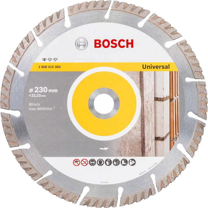 Bosch Professional Zubehör Disco da taglio diamantato PRO Multi Material, 125 x 22,23 mm