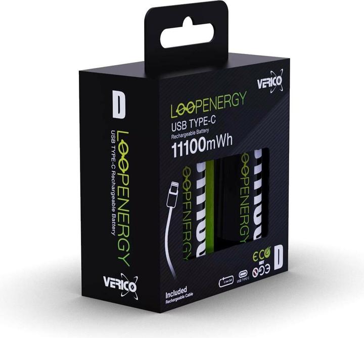 Actual product image Verico LoopEnergy (2 pcs., D, 7400 mAh)