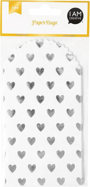 Produktbild I Am Creative Papierbeutel Herz (6x)