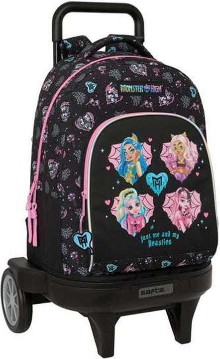 Monster High Schulrucksack Schwarz 33 x 45 x 22 cm
