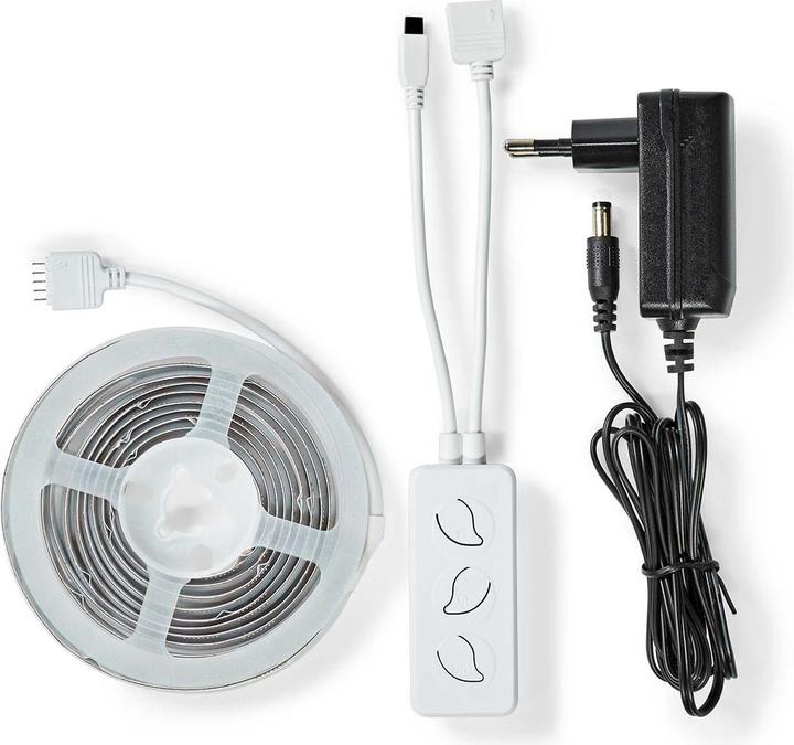 Actual product image Nedis SmartLife LED Strip Wi-Fi, 2m - White (White, 200 cm, Indoor)