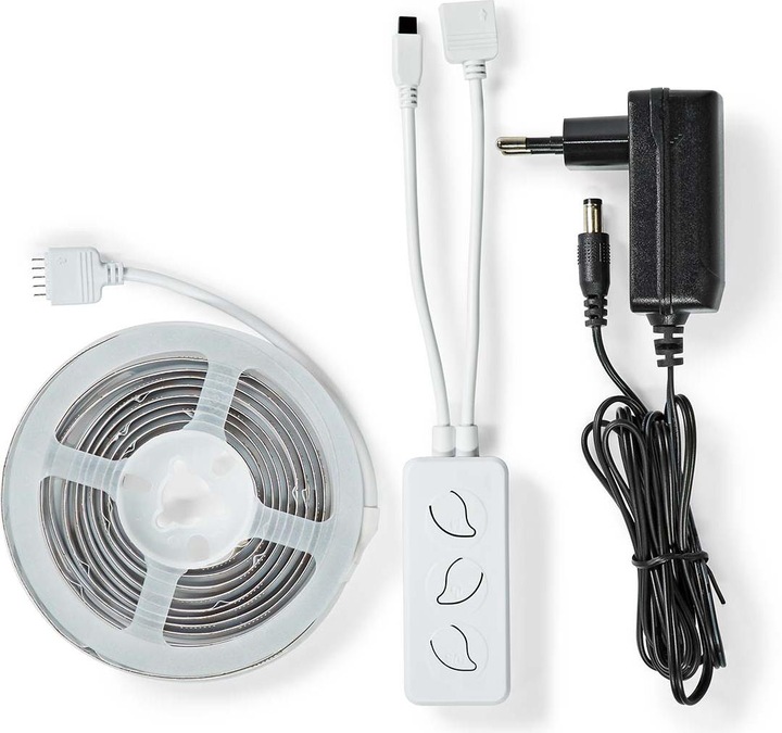 Actual product image Nedis SmartLife LED Strip Wi-Fi, 2m - White (White, 200 cm, Indoor)