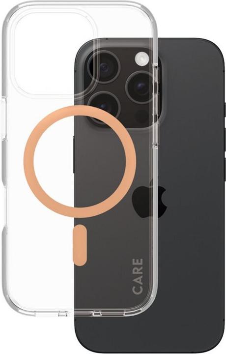 PanzerGlass CARE by ® Flagship Case Transparent Urban Combat w. Peachy MagSafe iPhone '24 6.3" Pro (Apple iPhone 16 Pro)