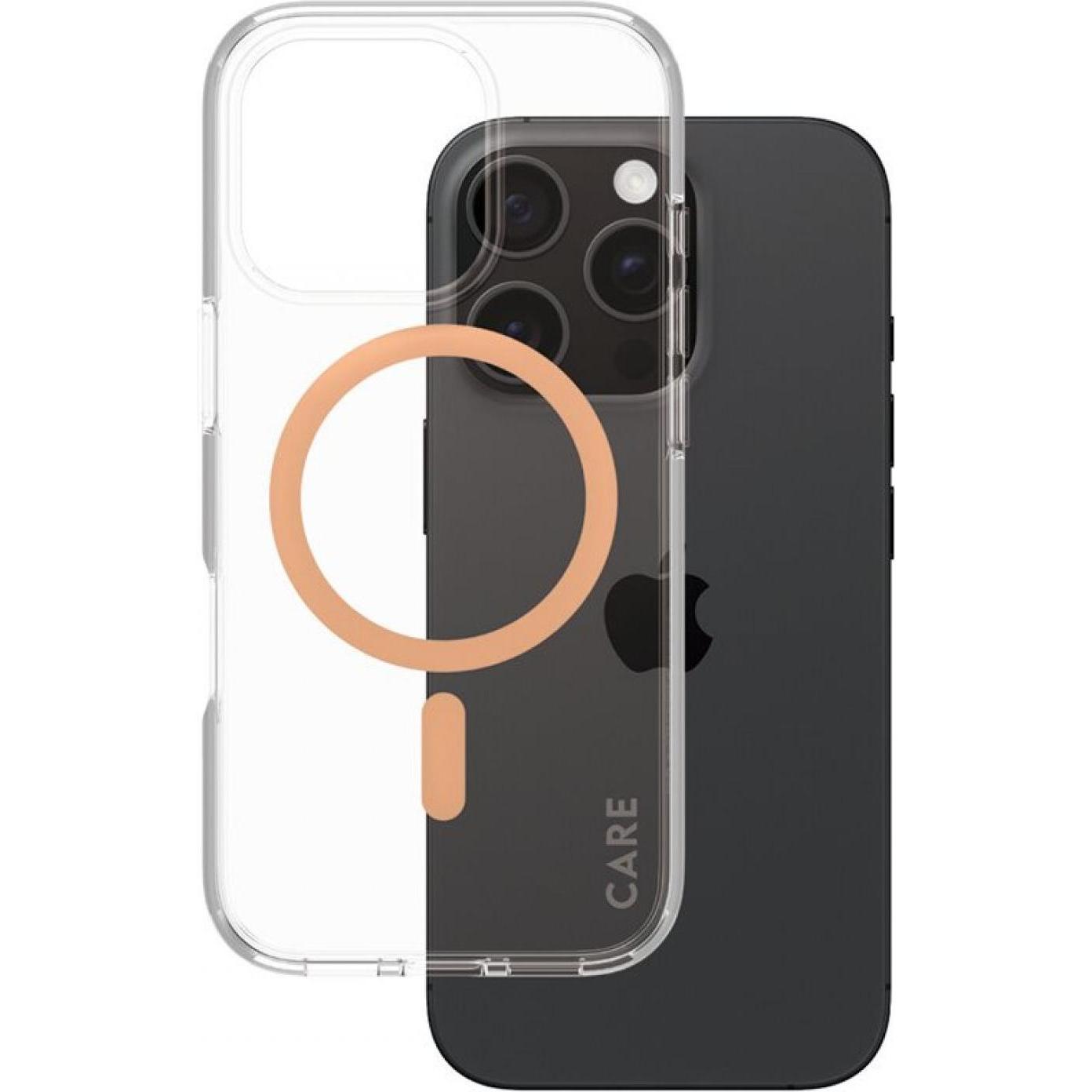 Thumbnail - PanzerGlass CARE by Flagship Case Transparent Urban Combat m. Peachy MagSafe iPhone '24 6.3" Pro (Apple iPhone 16 Pro),...