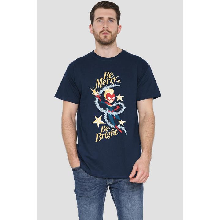 Produktbild Captain Marvel Be Merry Be Bright TShirt (XL)