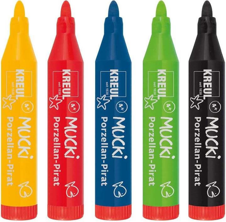 Image du produit Mucki Pirate en porcelaine (Jaune, Bleu, Noir, Green, Red)