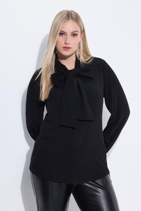 Immagine prodotto Ulla Popken Blusa con sciarpa integrata e maniche lunghe (42, 44)