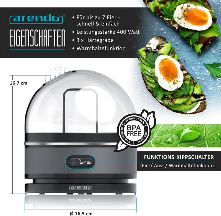 Image du produit Arendo Cuiseur d'oeufs