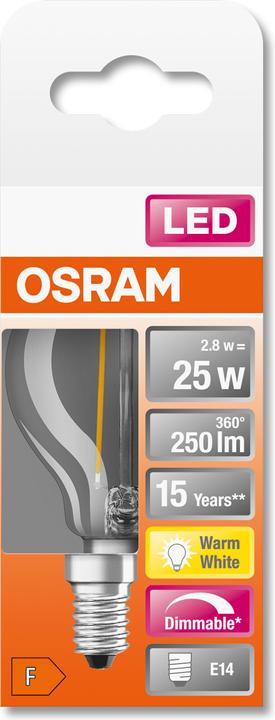 Produktbild Osram Led Retrofit Classic P (E14, 25 W, 250 lm, 1 x, F)